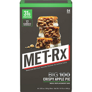 MET-Rx Big 100 Colossal Protein Bars Crispy Apple Pie Meal Replacement Bars 12ct