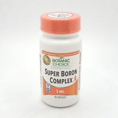 Botanic Choice Super Boron 3mg Bone & Prostate Health | 90 Capsules New & Sealed