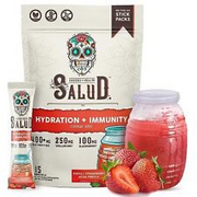 Salud 2-in-1 Hydration and Immunity Electrolytes Powder Strawberry - 15 Servi...