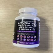 Resveratrol Berberine Grape Seed Extract Quercetin NAC Invita Naturals 60 Caps