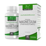 Magnesiumglycinat 250mg | 90 Kapseln Vegan | Hochdosiert | Hergestellt in UK