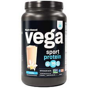 Vega Sport Plant-Based Protein Powder, Vanilla, 14 Servings (20.4oz) Delicious