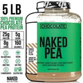 Naked Nutrition CHOCOLATE PEA PROTEIN POWDER - 5LB - VEGAN - Non GMO