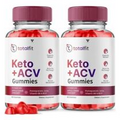 (2 PACK) Total Fit Keto ACV Gummies Advanced Weight Loss Apple Cider Vinegar 60