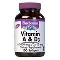 Bluebonnet Vitamin A & D3 3000 Mcg (10000 IU)/10 Mcg (400 IU) 100 Softgels