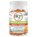 Align Energy & Immune Prebiotic & Probiotic Gummies Supplement with B-12 50 ct