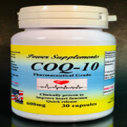 Coq-10 q10, ubiquinone 600mg, co-enzyme, Made in USA - 30, 60 or 90 capsules