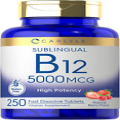 Carlyle Vitamin B12 5000Mcg | 250 Fast Dissolve Tablets | Natural Berry Flavor |