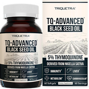 Black Seed Oil Capsules | 5% Thymoquinone - Tq-Advanced® | Maximum Strength - 50