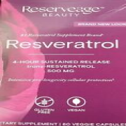 Reserveage Beauty Resveratrol  500mg 60 Veggie Caps