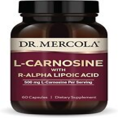 Dr. Mercola L-Carnosine with R-ALA Dietary Supplement, 500 mg L-Carnosine...