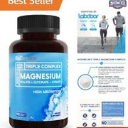 Premium Triple Magnesium Complex | 300mg for Vitality & Nerve Support | Vegan...