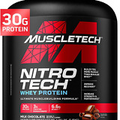 Whey Protein Powder Milk Chocolate, 4 Pound Nitro-Tech Muscle with Isolate