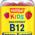 Wellyeah Vitamin B12 Gummies for Kids - Boost Energy, Improve Brain Function, an