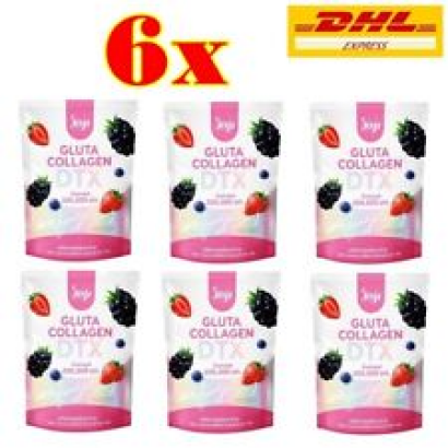6x JOJI Gluta Collagen DTX Fiber Secret Young Skin Fiber Mixed Berry 200,000mg.