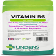 Lindens Vitamin B6 100mg 1 /day Tablets B-6 B 6