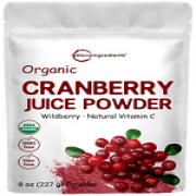Organic Cranberry Juice Powder 8 oz, Urinary Tract Cleanse & Prostate Health