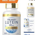 Optimal Eye Support: Lutein 20mg and Zeaxanthin 1mg Softgels | 300 Non-GMO Caps