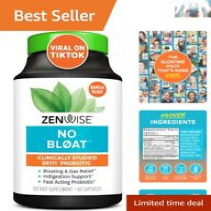 Clinically Proven Probiotics and Digestive Enzymes for Gut Health - 60 Count