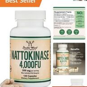 Vegan Gluten-Free Nattokinase 2-Month Supply Capsules for Circulatory Support