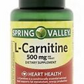 Spring Valley 30 Tablets 500 mg L-Carnitine Dietary Supplement Exp 12/2025