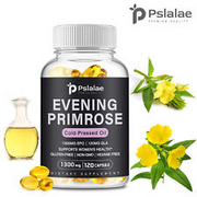 Evening Primrose Oil 1300mg - Anti-Aging, Hormone Balance -100% Cold Pressed GLA