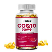 CoQ10 - Supports Heart Health Non-GMO, 200mg, 30/60/120 Capsules