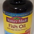 Nature Made Fish Oil 1200mg, 150 Softgels, Fish Oil Omega 3 - Expires 08/2025