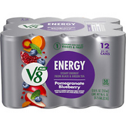 V8 +ENERGY Pomegranate Blueberry Energy Drink, Made with Real Vegetable and Frui