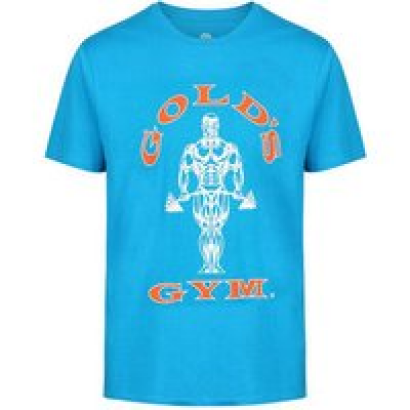 Golds Gym Muscle Joe T-Shirt - Turquoise/Orange, XL