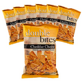 Weight Loss Systems Cheddar Cheese Double Bites High Protein Chips Snacks | Low Carb & Low Calorie Chips, Crunchy Diet Snacks | Gluten-free, Zero Cholesterol Proti Diet Snacks - 7 Packs