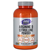 NOW Sports Nutrition, Arginine & Citrulline Powder, 1:1 Ratio, Amino Acid, 12-Ounce