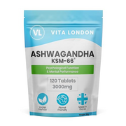 Ashwagandha Organic KSM-66 Tablets 3000mg | 6 Month Daily Supply |360 High Strength Supplement Tablet (Not Capsule or Powder) | Made in UK | Vegan