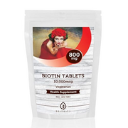 Biotin 10,000mcg B7 Veg 235mg Vitamins 250 Tablets Pills Maximum Strength Hair Growth Stronger Thicker Hair