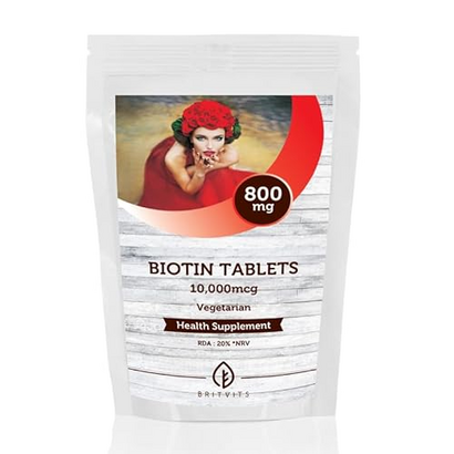 Biotin 10,000mcg B7 Veg 235mg Vitamins 250 Tablets Pills Maximum Strength Hair Growth Stronger Thicker Hair