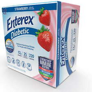 Enterex Diabetic Nutritional Meal Replacement Shake Strawberry 8 Fl Oz 16 Pack
