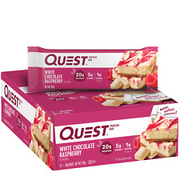 Quest Protein Bar, White Chocolate Raspberry, 20g Protein, 12 Ct 5g Net Carbs