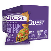 Quest Tortilla Style Protein Chips - Loaded Taco (8 Bags) 19 Grams of Protein