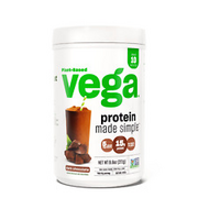 Vega Protein Made Simple Plant Based Protein Powder, Dark Chocolate, 10 Servings