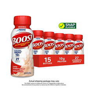 BOOST Original Balanced Nutritional Drink, Creamy Strawberry, 10 g Protein