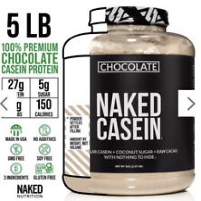 Naked Vanilla Casein - 5Lb Micellar Casein Protein Powder - Bulk, Gmo-Free