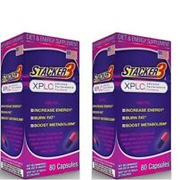 Original Stacker 3 XPLC NVE Pharmaceuticals 160 Capsules Pack of 2