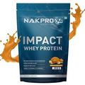 NAKPRO Impact Whey Protein , 4.95g BCAA and 10.35g EAA Peanut Butter - 1Kg