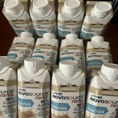 (10) Novasource Renal~Vanilla~Nutrition For Patients on Dialysis~8 oz Cartons