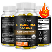 L-Carnitine 1000mg, 30/60/120 Capsules - Non-GMO and Gluten Free