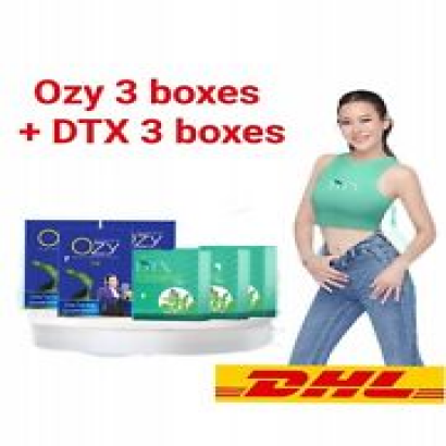 SET Ozy Dietary Supplement + Ozy DTX Chlorophyll Plus Weight Control Fiber Detox