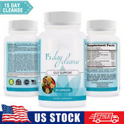 Gut and Colon Support 15 Day Cleanse Colon Cleansing Detox 30 Capsules 1-3 PACK