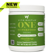 ONE Superfood Greens Powder, Probiotics for Bloating, Mixed Berry, 25 Svg