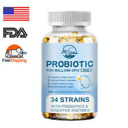 Probiotics 100 Billion CFU Potency Digestive Enzymes Immune Health Supplement