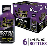 5-hour ENERGY Shot Extra Strength Grape Sugar Free 1.93 Ounce 6 Count Exp 8/25